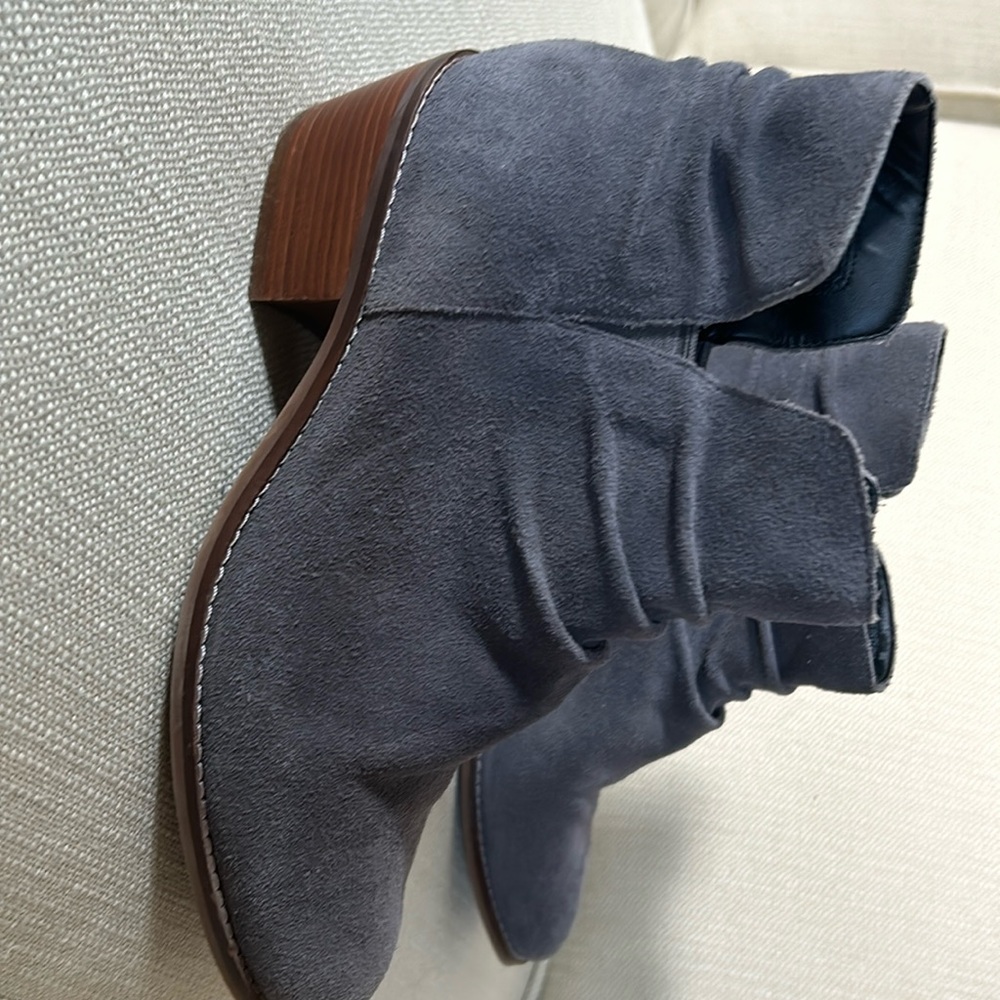 Cole Haan Gray Suede Slouch Alayna Boot